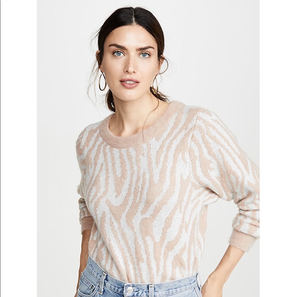 Rebecca Taylor Tiger Stripe Pullover Sweater